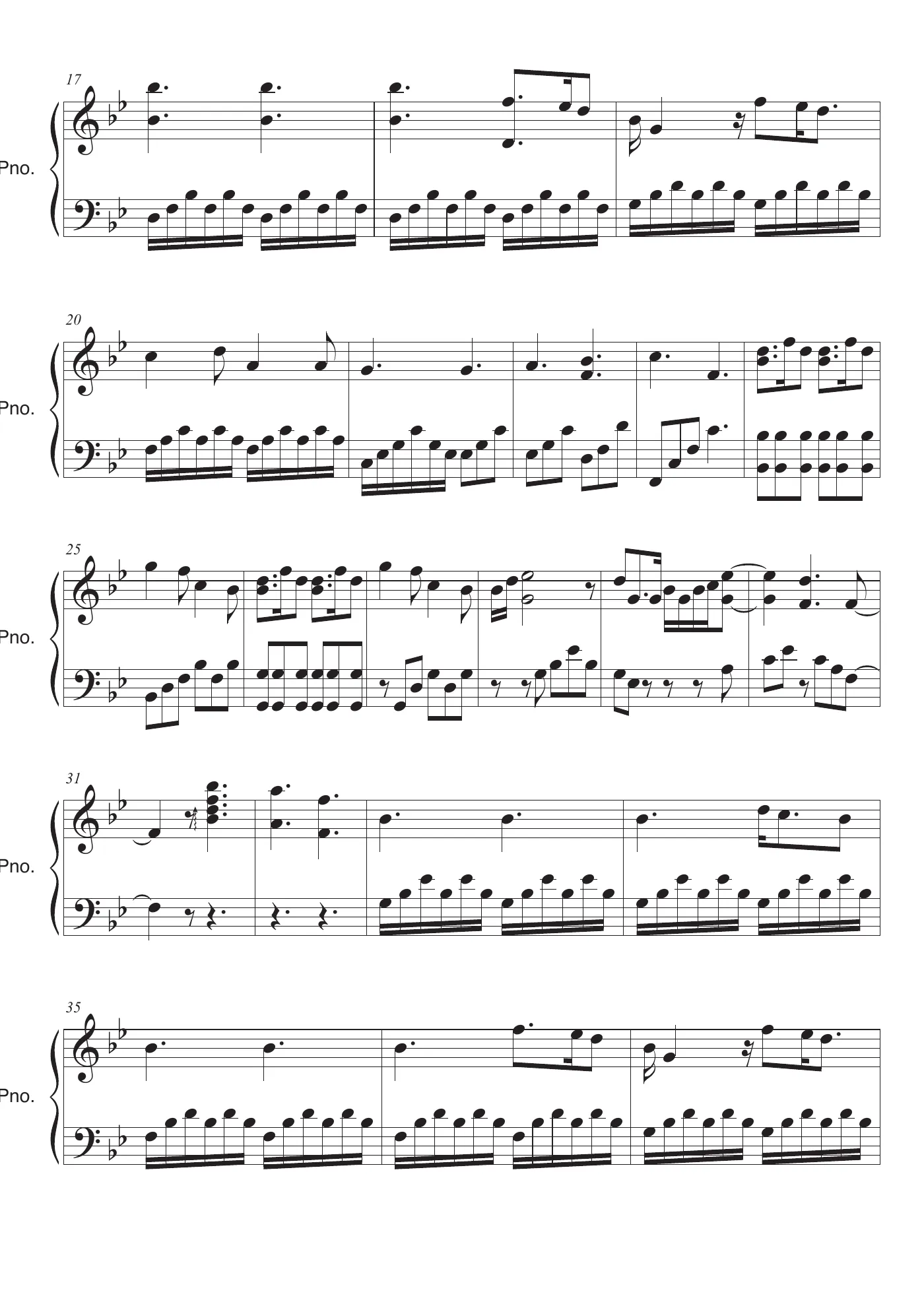 A Thousand Years Score – trang 2