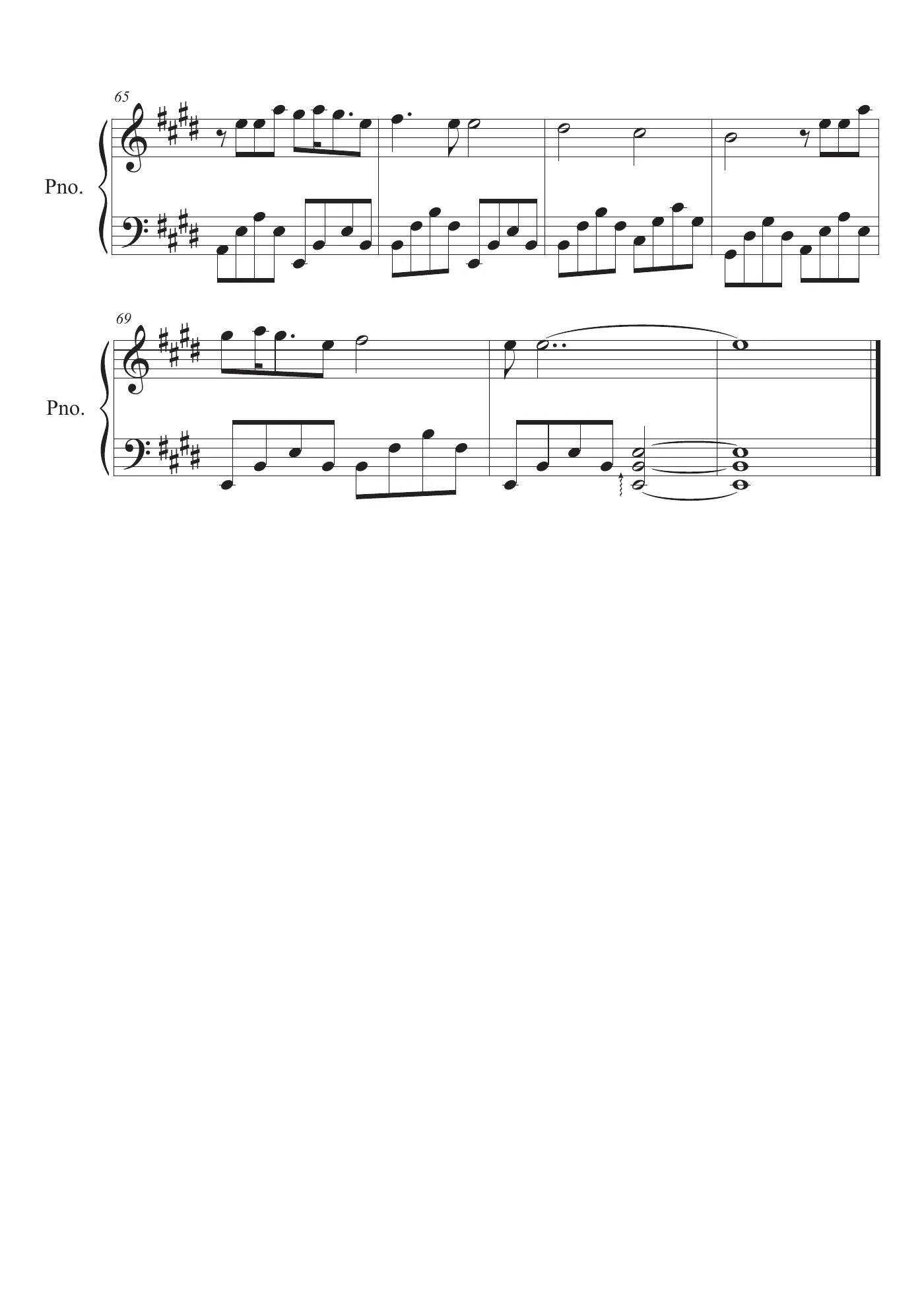 Beautiful In White Score – page 5