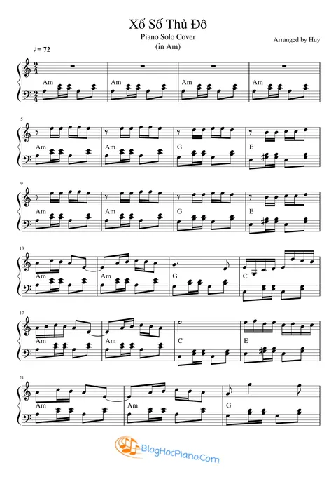Bloghocpiano.com Xo So Thu Do Piano Solo – page 1