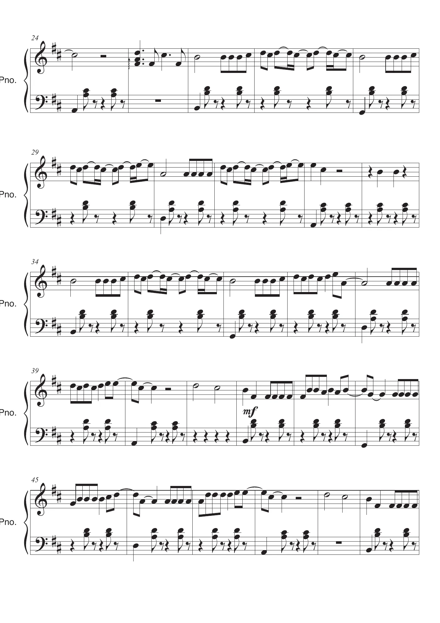 Despacito Score – trang 2