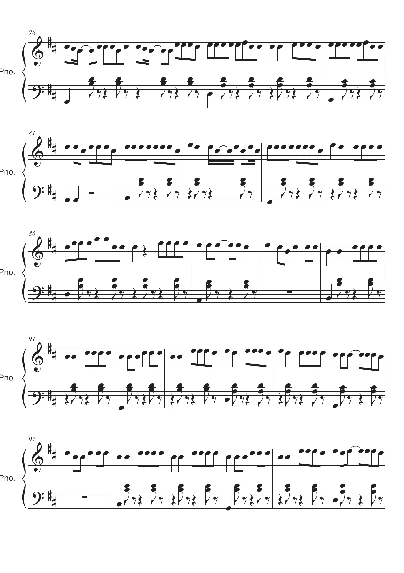 Despacito Score – trang 4