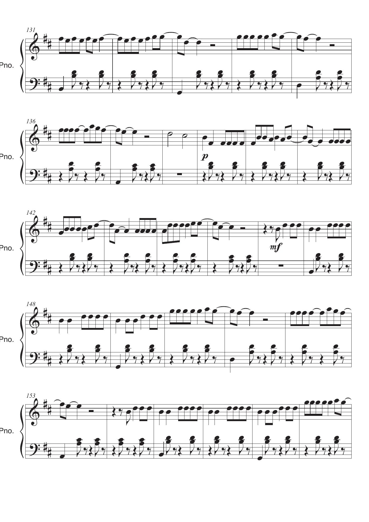 Despacito Score – trang 6