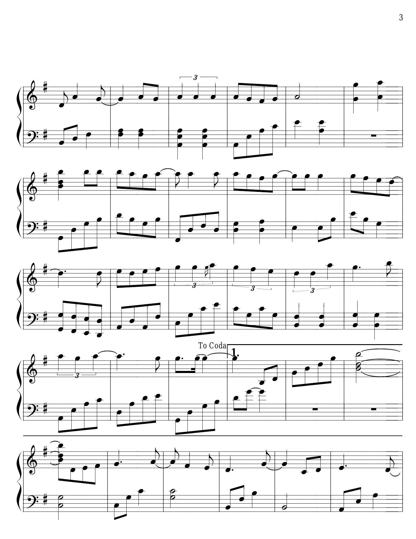 Giac mo than tien piano sheet – page 3