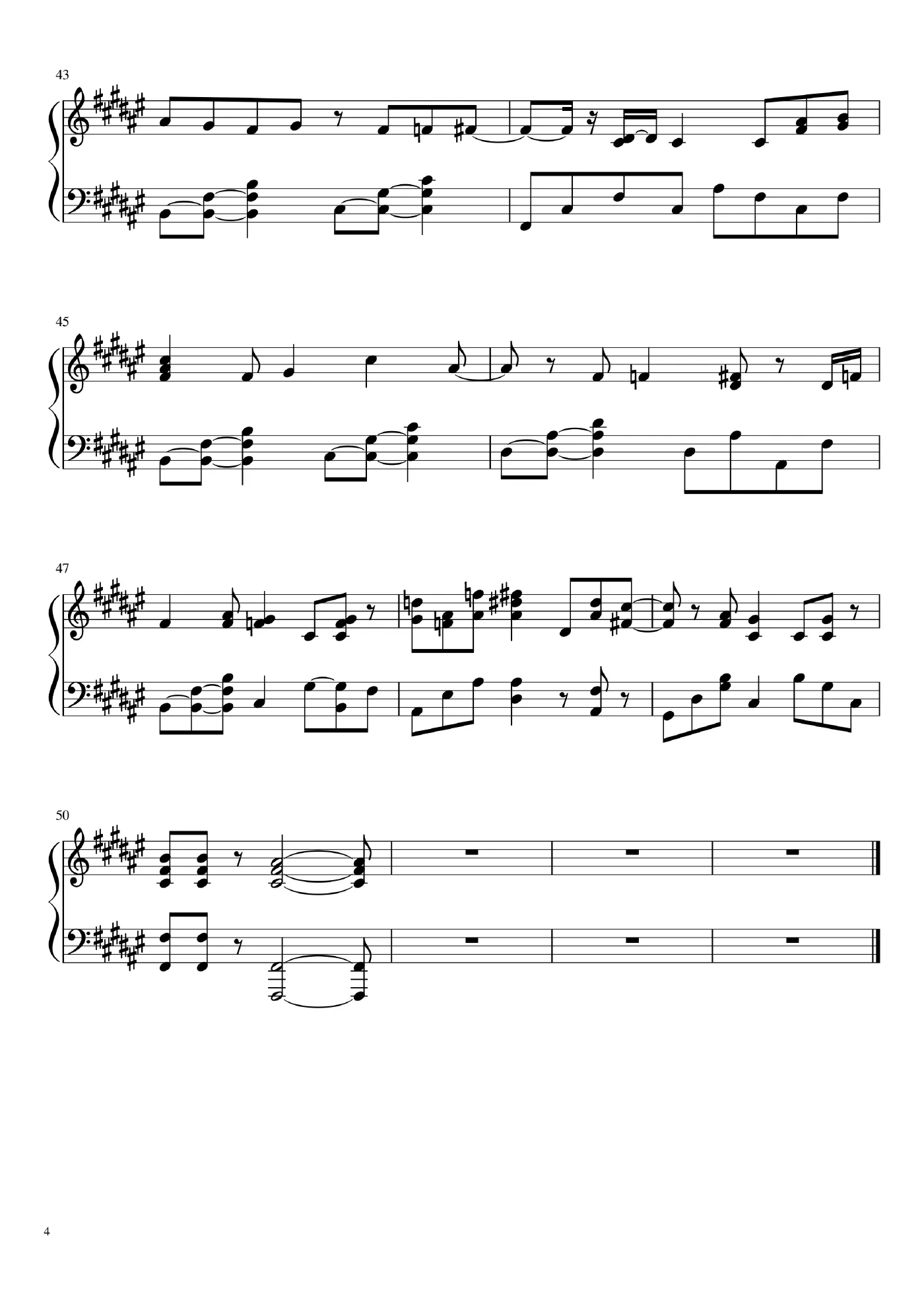 Hoc Tieng Meo Keu Piano Sheet – page 4