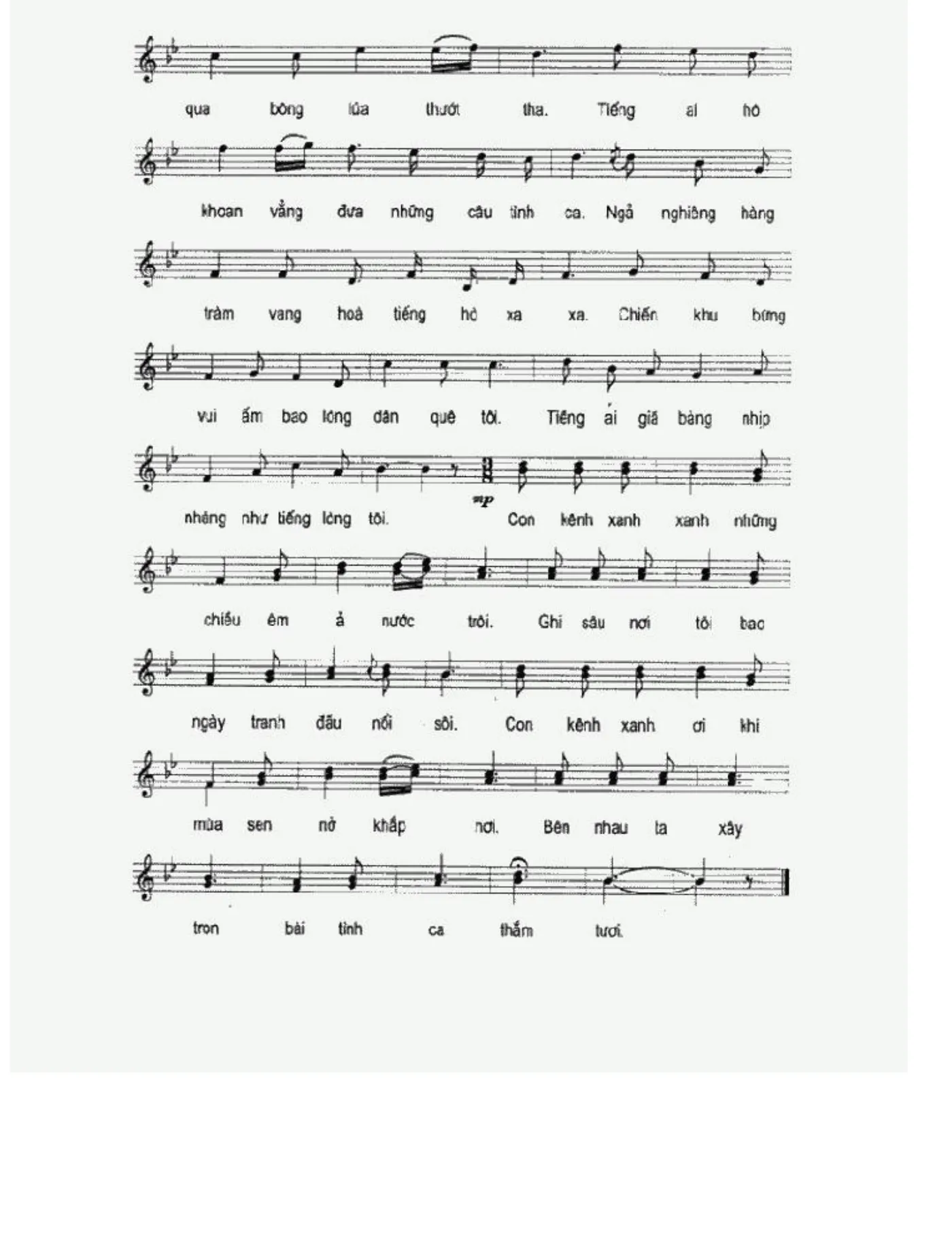 Hợp Âm bài hát Con Kênh .. – page 2