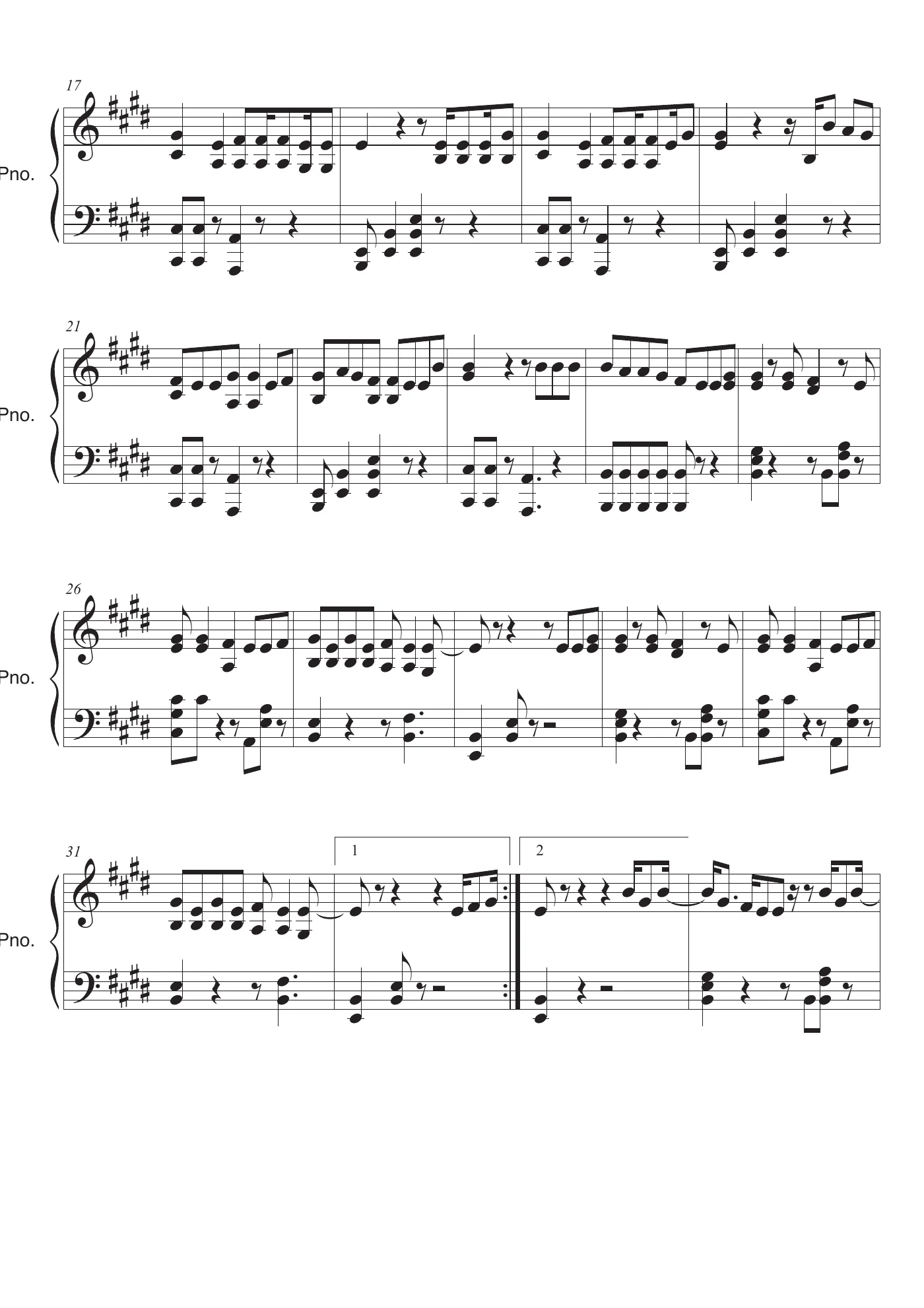 Love Yourself Score – page 2