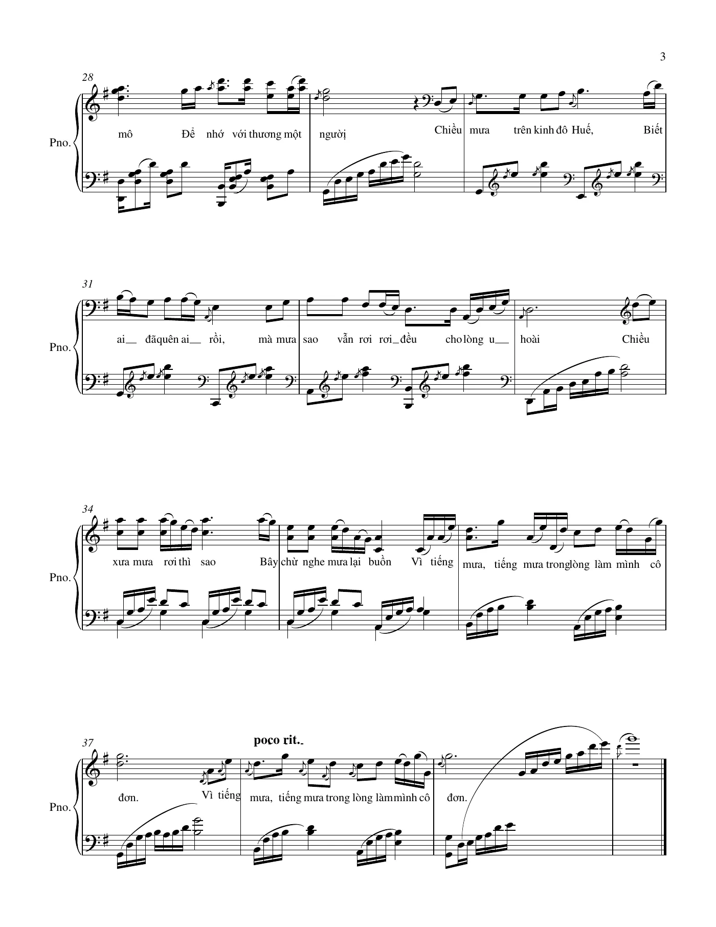 Mua Trên Phô Huê piano – trang 3