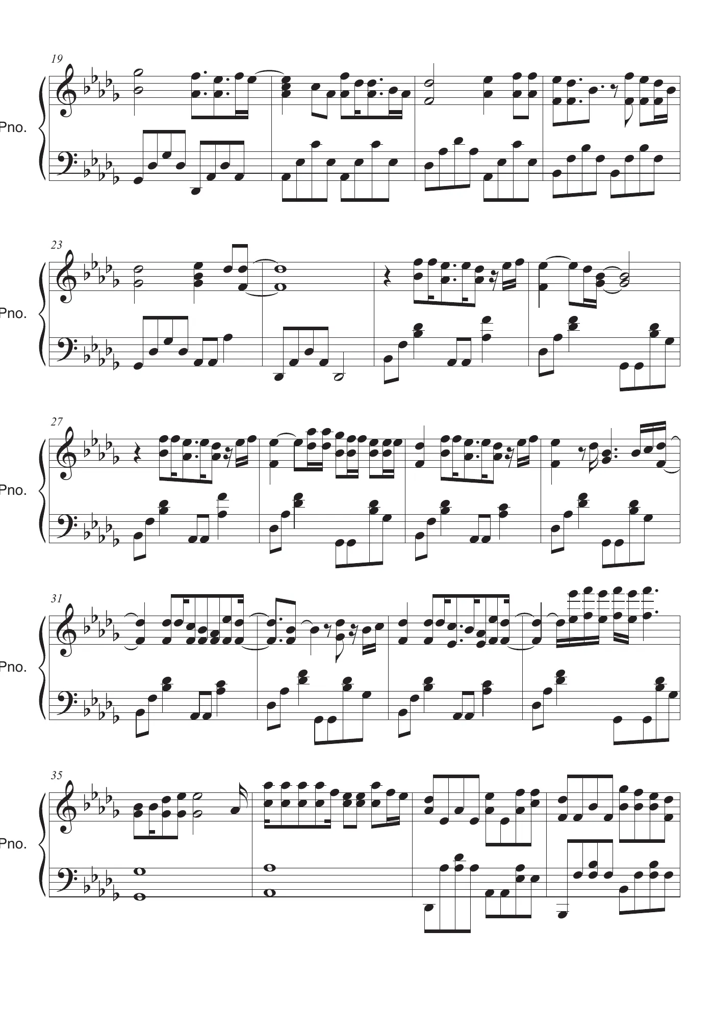 One Call Away Score – trang 2