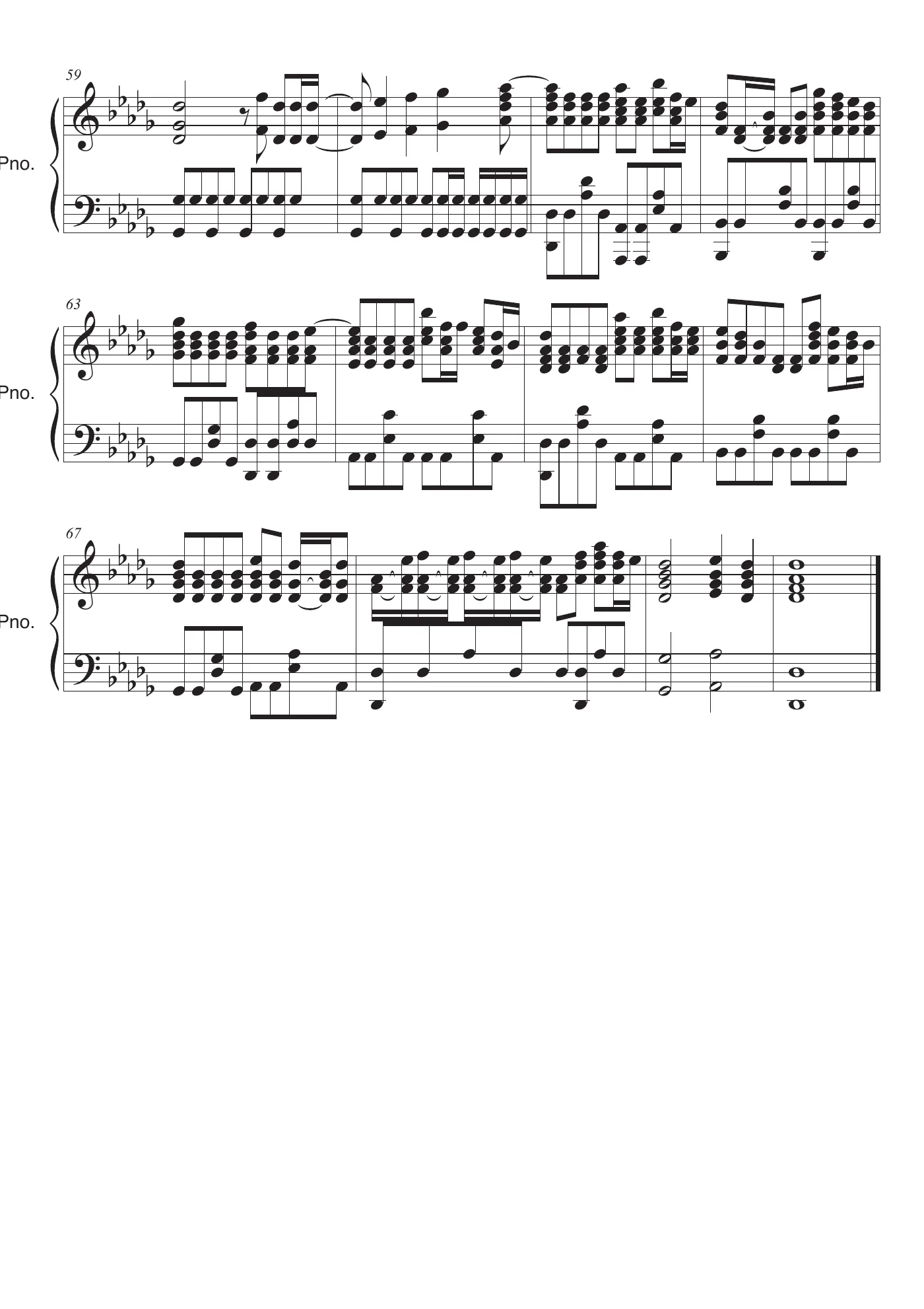 One Call Away Score – trang 4
