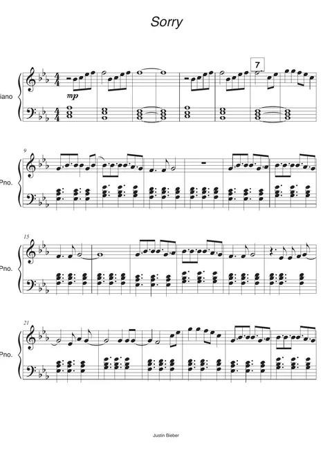 Sorry Score – page 1