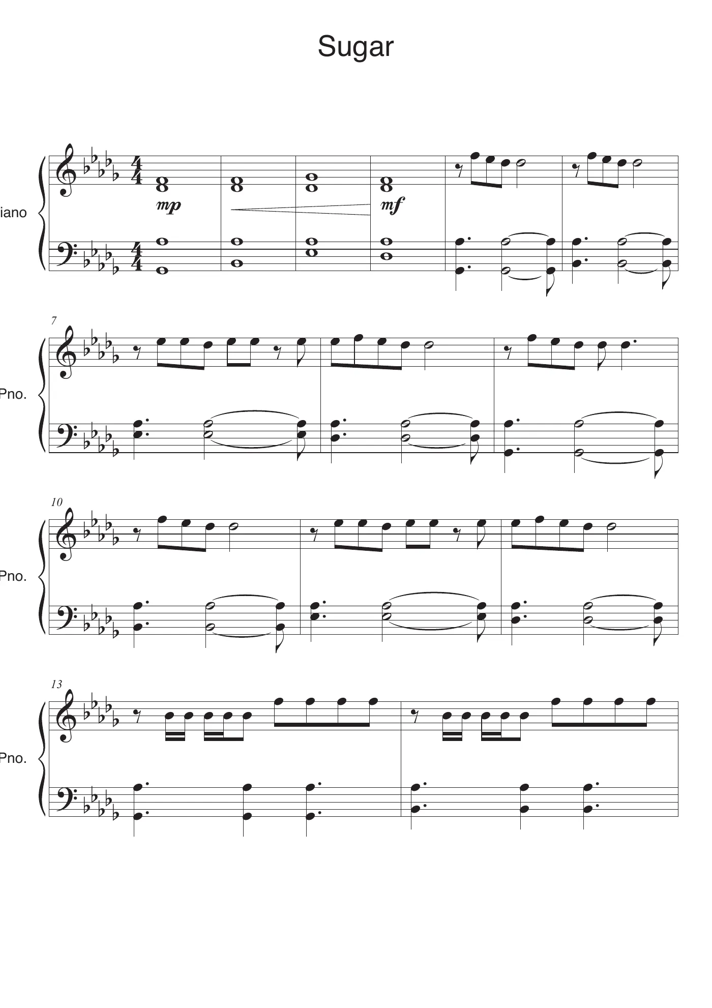 Sugar Score – page 1