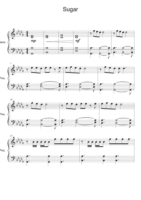 Sugar Score – page 1