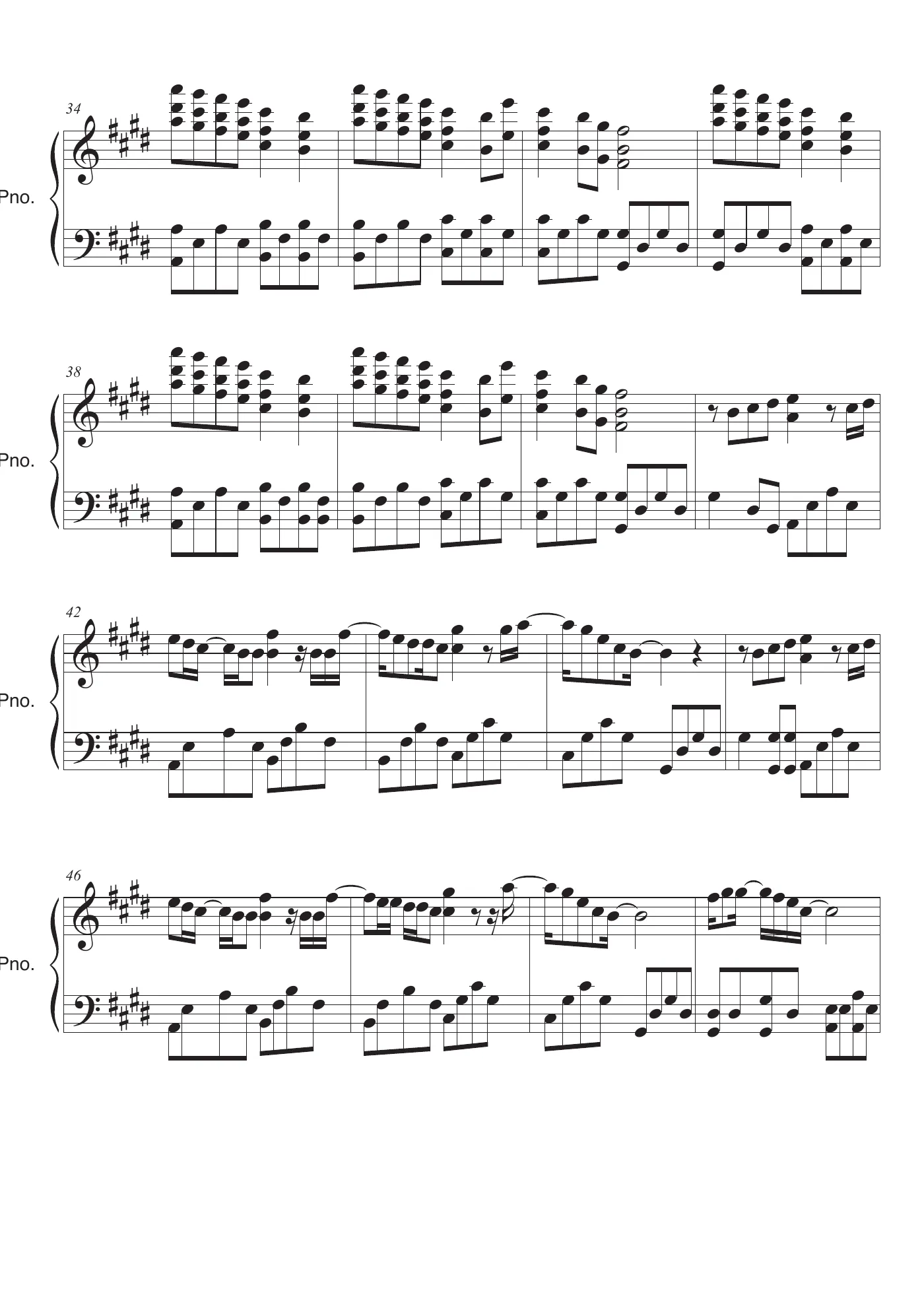We Don t Talk Anymore Score – page 3
