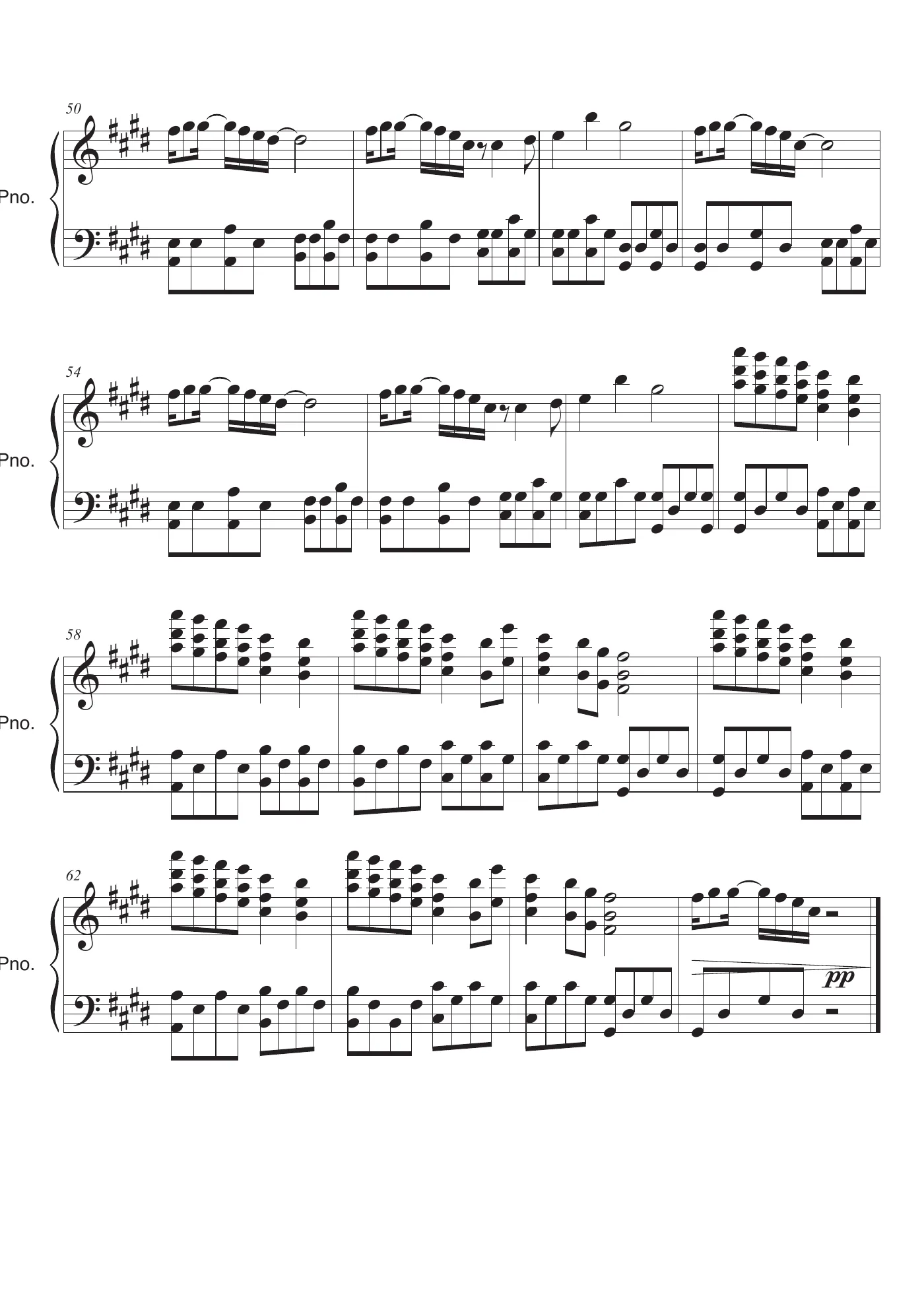 We Don t Talk Anymore Score – page 4