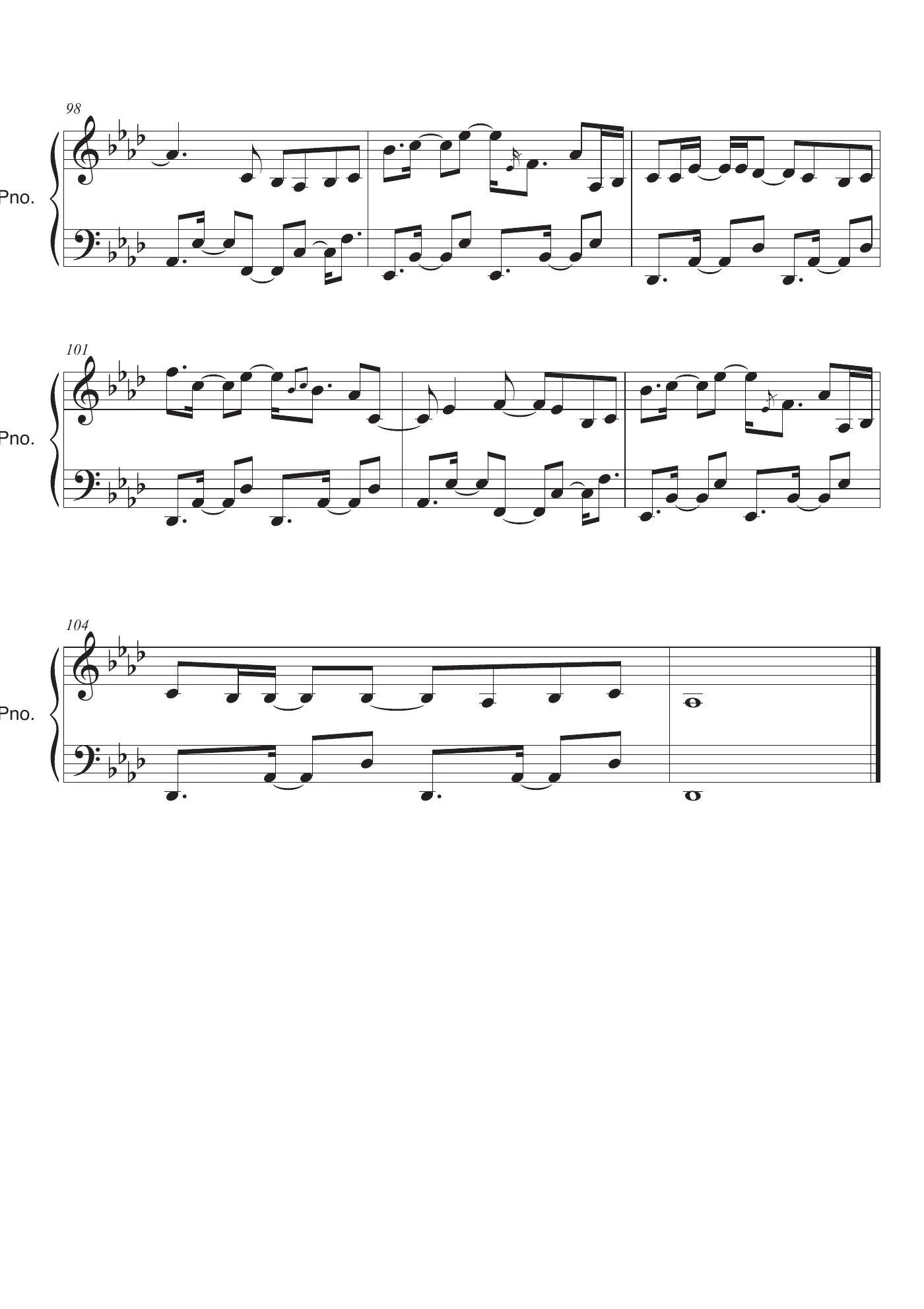 What Do You Mean Score – page 7