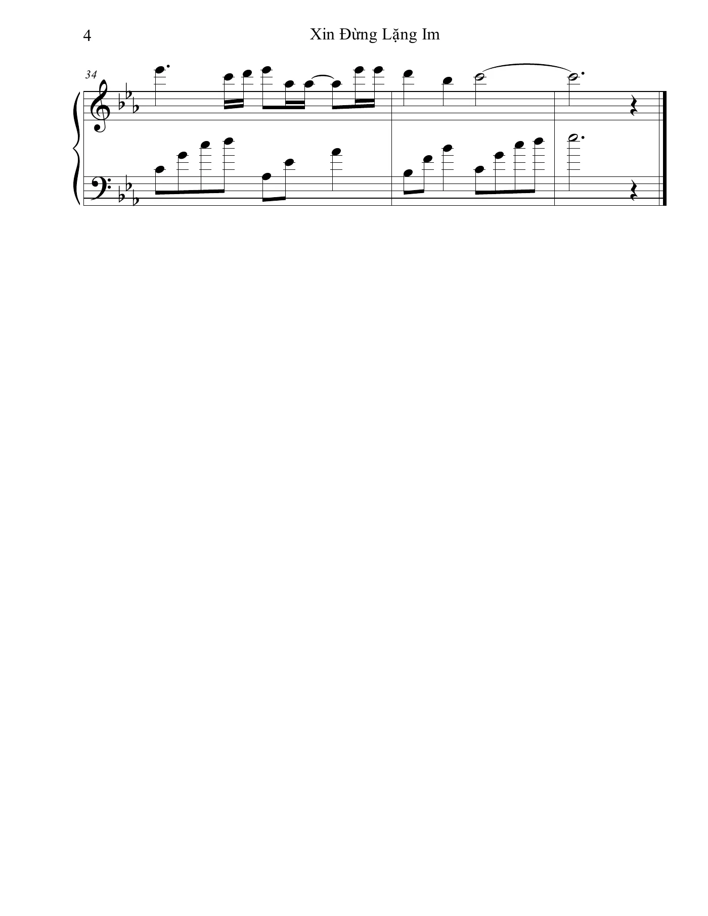 Xin Dung Lang Im Soobin Piano Sheet – page 4